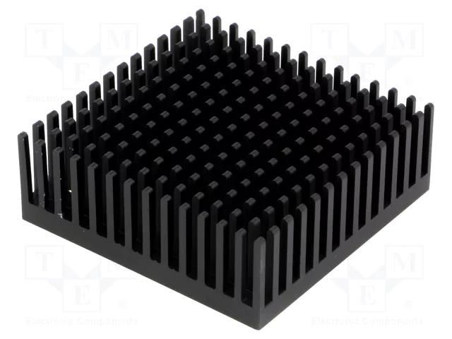Heatsink: extruded; black; L: 45.7mm; W: 45.7mm; H: 16.51mm; anodized FISCHER ELEKTRONIK ICKPGA18X18