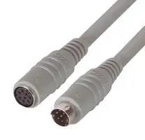 CABLE ASSY, MINI DIN 8P PLUG-RCPT, 15' DK238MF-15