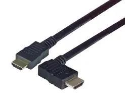 CABLE ASSY, HDMI R/A PLUG-PLUG, 3.3' HDRA2-1