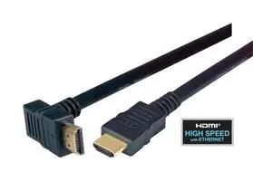 CABLE ASSY, HDMI R/A PLUG-PLUG, 13.1' HDRA3-4