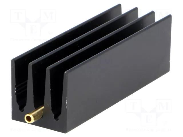 Heatsink: extruded; grilled; TO220; black; L: 50mm; W: 16mm; H: 16mm FISCHER ELEKTRONIK SK437-50STS