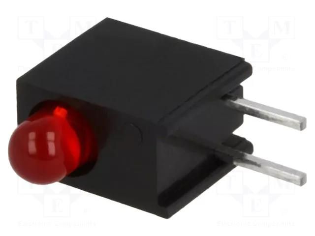 LED; in housing; 3mm; No.of diodes: 1; red; 20mA; Lens: red,diffused KINGBRIGHT ELECTRONIC L-934EW/1ID