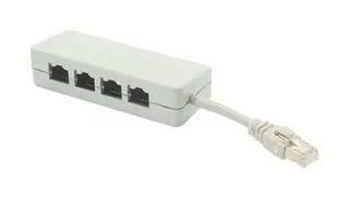 SPLTR, CABLE, 4POS, RJ45 8X8, SHIELDED PMOD4S-1