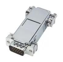 HD D SUB ADAPTER, PLUG/RCPT, 15POS DIY-HD15CMF