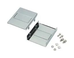 HALF COVER, D-SUB CONN, CR STEEL DHS25
