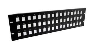 PATCH PANEL, KEYSTONE, 48 PORT, 3U PR525-48KS