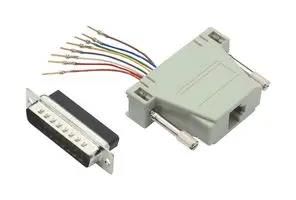 ADAPTER, DB25 PLUG-RJ45 JACK, PANEL RA258M