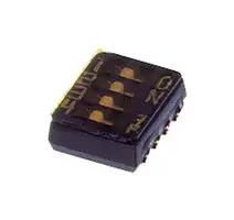 DIP SW, 4CKT, SPST, 0.1A, 6VDC, SMD CHS-04TA1