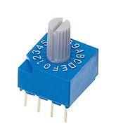 ROTARY CODED SW, 16 POS, 0.1A, 5VDC, TH S-1130A