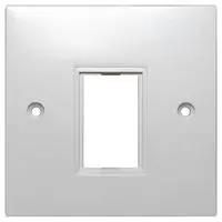 FACEPLATE, 1 MODULE, ABS, WHT KP1-6JEWH