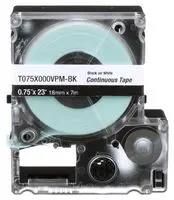 TAPE CASSETTE, 19.05MM X 7.01M, VINYL T075X000VPM-BK