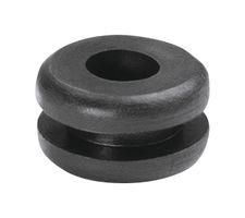 CABLE GROMMET, PVC, 6.4MM, BLACK 633-02010