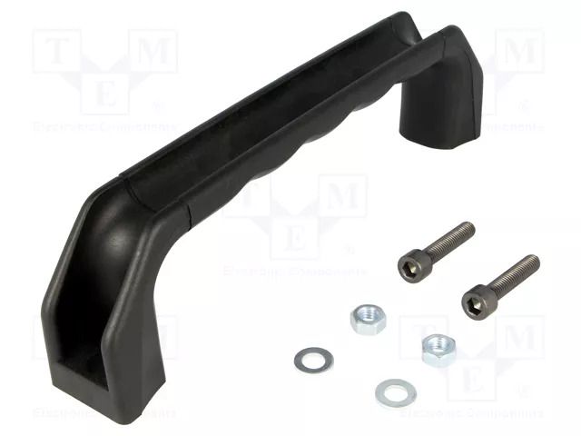 Holder; polypropylene; black; H: 52mm; L: 201.7mm; W: 30.4mm; handle MENTOR MR-3317.1180