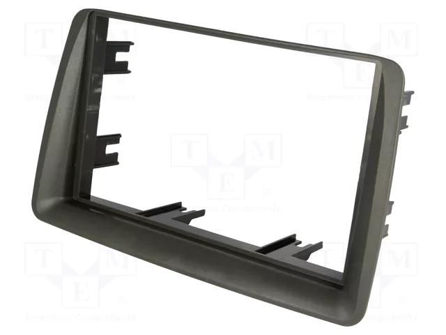 Radio frame; Fiat; 2 DIN; grey ACV RAM-40.151.2