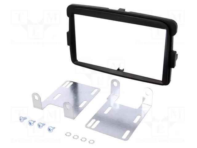 Radio frame; Dacia; 2 DIN; black PER.PIC. RAM-40.262.1