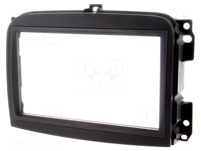Radio frame; Fiat; 2 DIN; black PER.PIC. RAM-40.452.2
