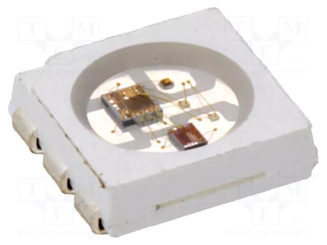 Programmable LED; RGB; SMD; 5050,PLCC6; 3.6÷5.5VDC; 5x5x1.6mm WORLDSEMI WS2822S