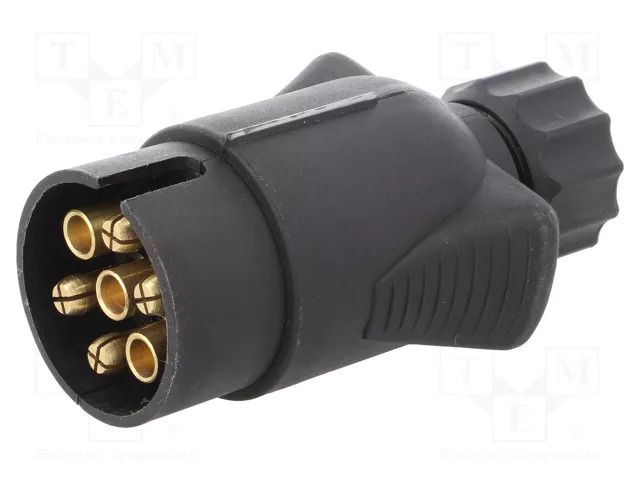 Connector: automotive; for towbars,for trailers; plug; 12VDC TESAT W12-T7-11