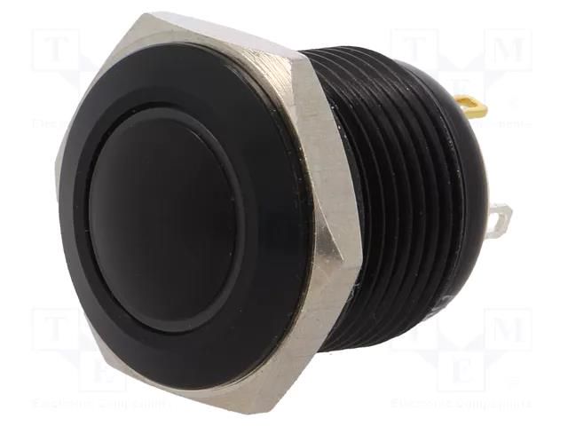 Switch: vandal resistant; Pos: 2; SPST-NO; 2A/36VDC; IP65; OFF-(ON) ONPOW V16-10N-12W-A