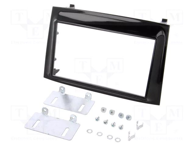 Radio frame; Fiat,Opel; 2 DIN; black gloss PER.PIC. RAM-40.499.2