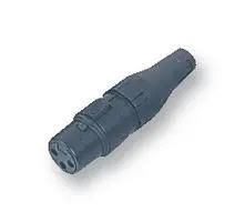 SOCKET, XLR, FREE, BLACK, 4POLE 708-0400