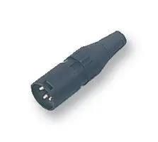 PLUG, XLR, FREE, BLACK, 4POLE 709-0400
