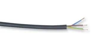CABLE, FLEX, 3183Y, BLACK, 2.5MM,  PER M 3183Y-2.50MMBLK