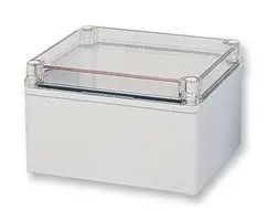 BOX, POLYCARBONATE, IP67, CLEAR LID PC MH 125 T ENCLOSURE