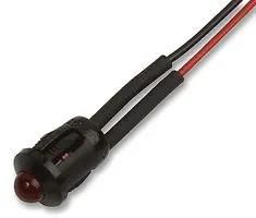 LED INDICATOR, PANEL MNT, 8MM, RED T000305