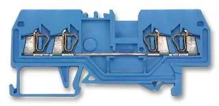 TERMINAL BLOCK, DIN RAIL, 4POS, 16AWG 279-834
