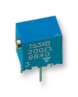TRIMMER, POT, 20K, 15TURN, THD T63XB203KT20