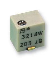 TRIMMER, 10K, 5 TURN, SMD 3214W-1-103E