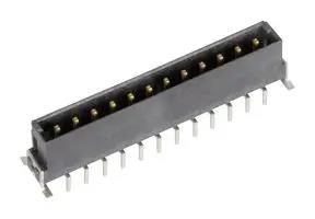 CONN HEADER, 12POS, 1ROW, 2.54MM, TH 15520122701000