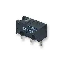 MICROSWITCH, PLUNGER, SPDT, 30VDC, 0.1A D2F-01