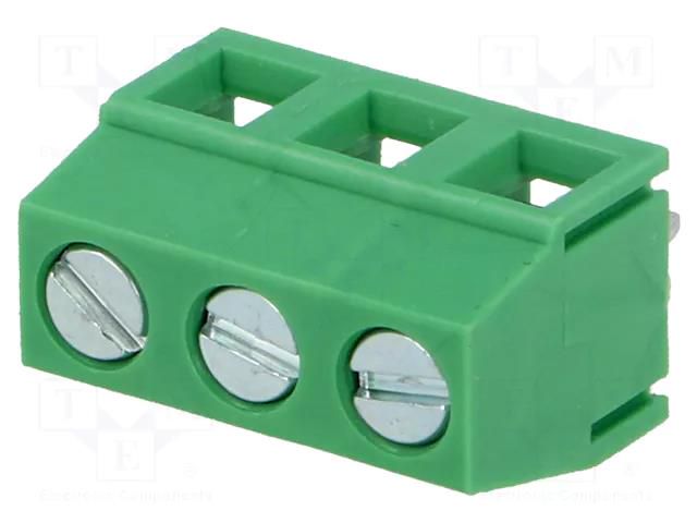 Connector: PCB terminal block; terminal; 8A; 300V; angled 90° ADAM TECH EB21A-03-D