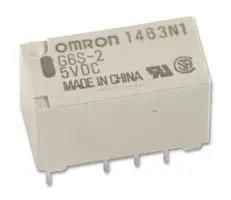 RELAY, SIGNAL, DPDT, 30VDC, 2A G6S-2F-DC24 (G6S 6010H).