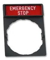 LEGEND WITH HOLDER, EMERGENCY STOP ZBY2330