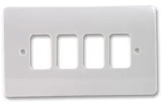 GRID PLUS - 2 GANG / 4 WAY PLATE K3634WHI