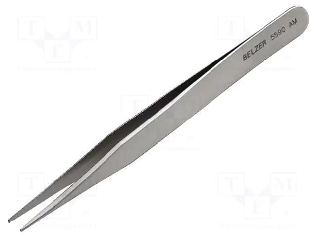 Tweezers; 120mm; SMD; non-magnetic; Type of tweezers: straight LINDSTRÖM SA.5590AM