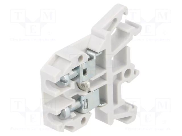 Splice terminal: rail; 32A; 690V; screw terminal; grey; polyamide POKÓJ ZUG-G4-GY