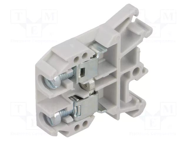 Splice terminal: rail; 57A; 690V; screw terminal; grey; polyamide POKÓJ ZUG-G10-GY