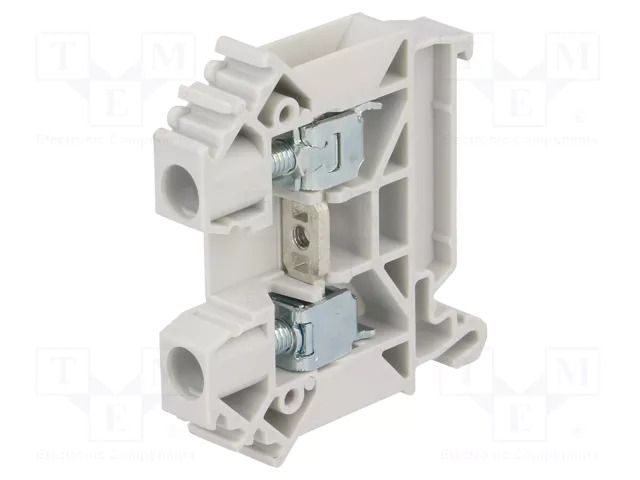 Splice terminal: rail; 41A; 1kV; screw terminal; grey; polyamide POKÓJ ZUG-6-GY