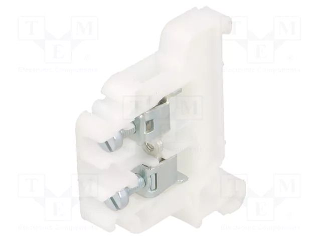 Splice terminal: rail; 32A; 690V; screw terminal; white; polyamide POKÓJ ZG-G4-WH