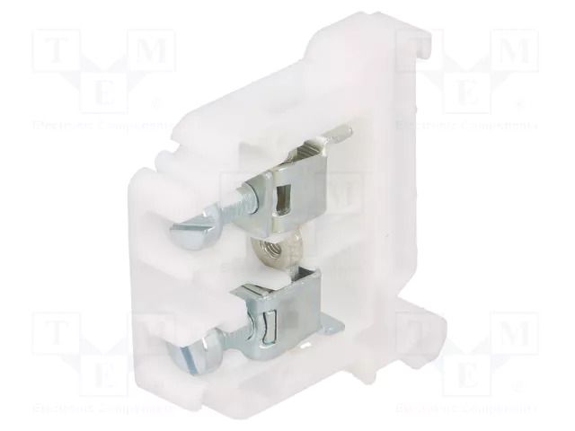 Splice terminal: rail; 57A; 690V; screw terminal; white; polyamide POKÓJ ZG-G10-WH