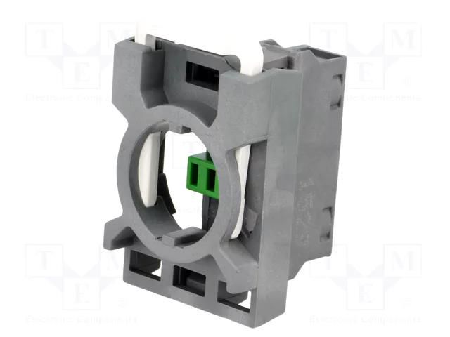 Contact block; 22mm; front fixing; Contacts: NO ABB MCBH-10