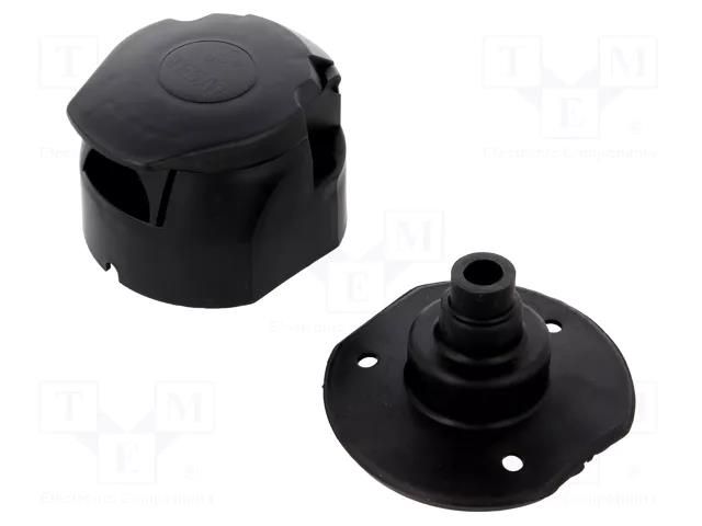 Connector: automotive; for towbars,for trailers; socket; 12VDC TESAT G12-T7-52NIG
