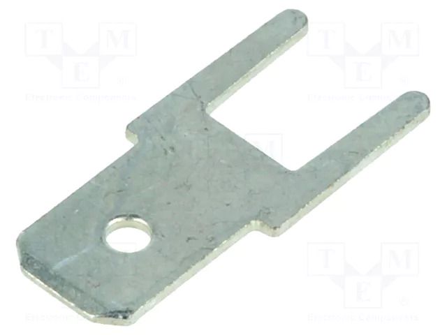 Terminal: flat; 4.8mm; 0.5mm; male; THT; tinned; straight TE Connectivity 726388-2