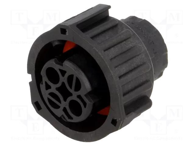 Connector: circular; plug; female; 2.5mm System; PIN: 2; for cable TE Connectivity 1-967325-3