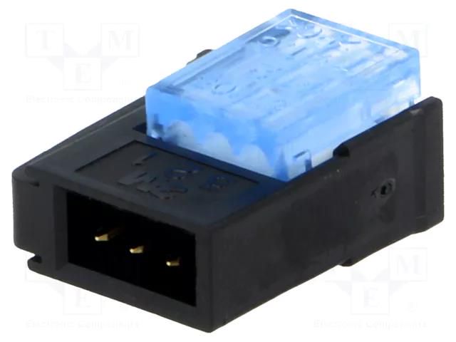 Connector: wire-wire/PCB; plug; male; PIN: 3; Mini-Clamp; 32V; IDC 3M 37103-A165-00E