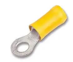 CRIMP TERMINAL, RING, PIDG, M8, YELLOW 160298